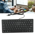 thumbnail image 1 of Russian or Arabic Keyboard, USB Wired Keyboard, Ultra Thin 78 Keys Compact Keyboard, for PC, Computer, Desktop, QWERTY Layout, 1 of 7