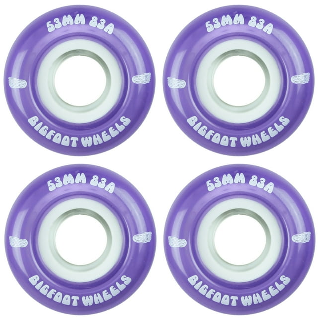 Bigfoot Roues de Planche à Roulettes 53 mm 83 A Souples Cruiser à Filament Violet (Ensemble de 4)