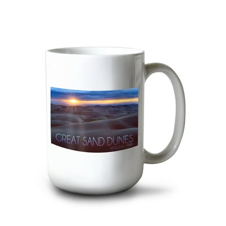 

15 fl oz Ceramic Mug Great Sand Dunes National Park and Preserve Colorado Sunrise Dishwasher & Microwave Safe