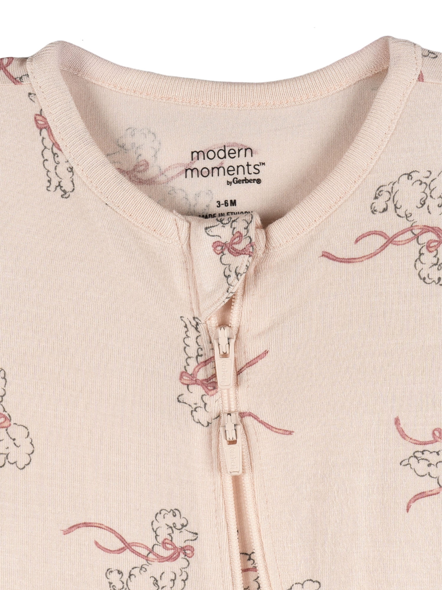 Modern Moments by Gerber Neutral Two-Way Zip Viscose Coverall, Sizes Newborn - 24 Months