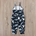 thumbnail image 5 of Odeerbi Toddler Cute Floral One Piece Romper Kids Boys Girls Summer 2025 Fashion Flowers Print Suspenders Jumpsuit Black, 5 of 9