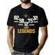 thumbnail image 1 of 1pc Pittsburgh Football Legends Signature Print T-Shirt, 100% Cotton, Casual Crew Neck, Short Sleeve, Breathable, Lightweight, Flexible, with Digital Paint, for Men, Teens, Adults, All Seasons, Daily, 1 of 7