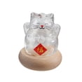 thumbnail image 4 of Tarro de cristal con forma de gato, tarro de almacenamiento, creativo, bonito, adorno de mesa, decorativo, mini transparente Estilo C, 4 of 9