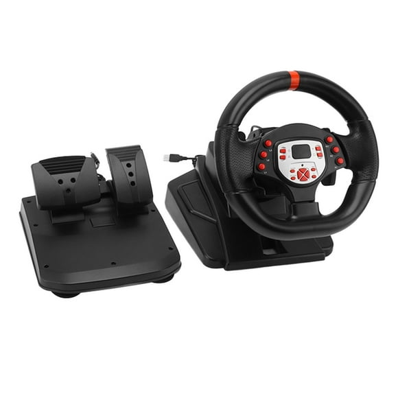 Game Steering Wheel, Driving Force Racing Wheel Car Simulation 180 Degree Paddle Shifter for Game Mahcine