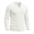 thumbnail image 4 of jjayotai Men Long Sleeve Athletic Shirts Casual V-Neck Basic Stylish Stretch Tee Shirts for Gym Work Sports Bodybuilding, 4 of 6