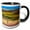 Black/White, variant on 3drose, Alaska, Denali National Park. Autumn Landscape., 15oz Mug