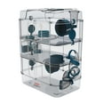 thumbnail image 4 of Rody3 Trio Cage pour Hamster - 3 Étages - Bleu - 41 x 27 x 53 cm, 4 of 5
