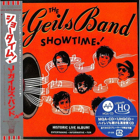 J Band Geils - Showtime! - MQA x UHQCD - Paper Sleeve - Music & Performance - CD