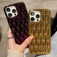 thumbnail image 6 of Water Ripple Plating Case for iPhone 14 Pro Max Soft TPU Shockproof Camera Protective Back Cover for Women Girl Glossy Water Wave Phone Case for iPhone 14 Pro Max 6.7 Inch Gold, 6 of 12