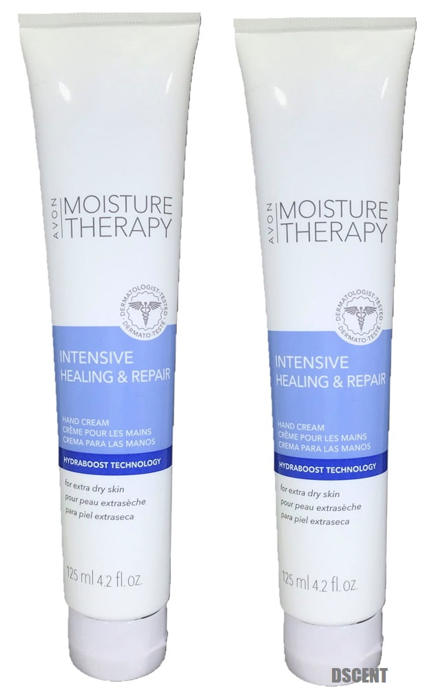 2 Pack Avon Moisture Therapy Intensive Healing&Repair Extra Dry Skin Hand Cream