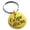 Gold, variant on Stainless Steel Carpe Diem Calligraphy Engraved Small Medallion Circle Charm Keychain Keyring