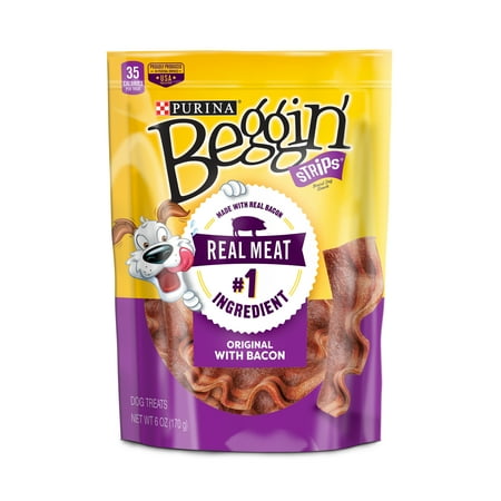 Purina Beggin' Strips Bacon Flavor Dog Treats - 6 oz. Pouch