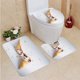 thumbnail image 1 of ABPHQTO cucurucho de helado Juego de alfombras de baño de 3 piezas Alfombra de baño Alfombra de contorno y tapa de inodoro ABPHQTO Cont-CHAPPLE-32298, 1 of 2