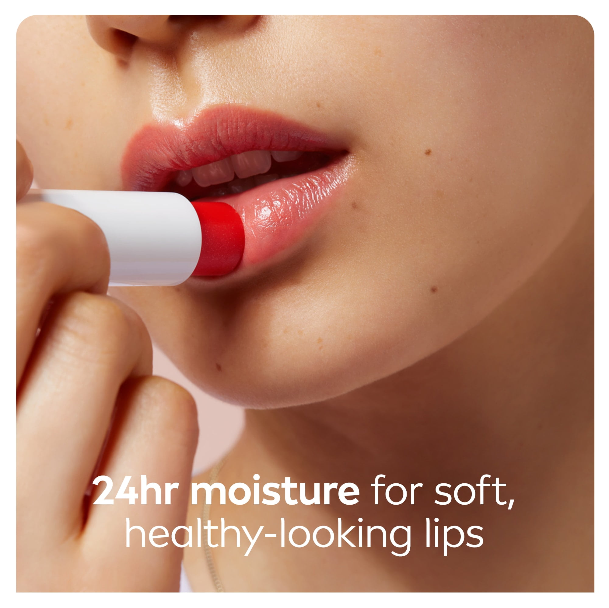 NIVEA Strawberry Shine Tinted Caring 24H Moisture Lip Balm Sticks, Duo Pack, 2 x 4.8g