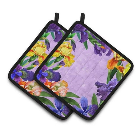 

Irises Pair of Pot Holders