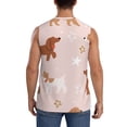thumbnail image 4 of Fotbe Star Cute Dog Men's Camiseta sin Mangas Estampada para Hombres, Playera Casual para Gimnasio, Entrenamiento, Playa-Medium, 4 of 7