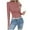 Red, variant on FAIWAD Cropped Sweaters for Women Slim Fitted Stretchy Crewneck Knitted Pullover Casual Basic Going out Sweater