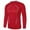 Red, variant on Kctiaxy Sweatshirts for Men Long Sleeve Cre W Neck Pullover Sports Sweatshirt Solid Color Quick Ly Dry Work Out Hiking Fishing Sweatshirt Tops