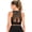 Black, variant on LELINTA Seamless High Impact Sports Bra Women Yoga Bra Crop Tops Workout Fitness Activewear Mesh Padded Shirts