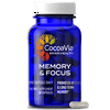 CocoaVia Memory & Focus Brain Supplement, 30 Day, Cocoa Flavanol Blend, Lutein, Added Caffeine for Boost. Improve Cognitive Function, Attention, Vegan & Plant Based, 30 Capsules