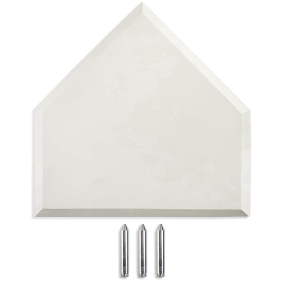 Cannon Sports Official Size Home Plate - Waffle Bottom Rubber Home Plate with Metal Spikes - Regulation Size Baseball Softball Home Plate