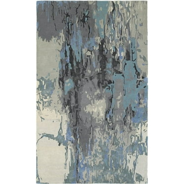 Oriental Weavers Galaxy Area Rug 21906 Blue Splotches Blurred 5' x 8' Rectangle