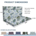 thumbnail image 2 of Outdoor Loveseat Cushions, Fade-Resistant Patio Bench Cushion with Backrest, Lounge Seat back Pads 48*42*3.5in, 2 of 6