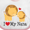 thumbnail image 4 of Inktastic I Love My Nana Boys or Girls Baby Bib, 4 of 4