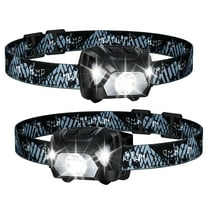 DAYBETTER Battery Powered Headlamp,1300Lux Super Bright LED Head Lamp,2 Pack