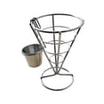 thumbnail image 1 of Billuyoard Soporte para patatas fritas en cono, soporte para patatas fritas, pescado y patatas fritas y aperitivos, soporte para cesta de cono, soporte para Cocina y Comedor Tipo 1 10*14.5 cm Billuyoard JJ20127-00, 1 of 6