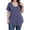 Blue, variant on Womens Plus Size Tops 4x-5x Summer Short Sleeve T Shirts Solid Color Blouses Crew Neck Tunic Dressy Casual Trendy Tunics White 4XL