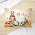 thumbnail image 3 of Happy Thanksgiving Weimaraner with Turkey Pumpkins Autumn Vibes Pillow Cushion Double Sided Weim Gray Ghost Dog Lover Throw Pillow - 12018, 3 of 4