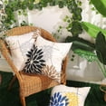 thumbnail image 2 of Black Brown Outdoor Pillow Covers 18x18 Inch Set of 2 White Gray Flower Throw Pillows Farmhouse Outdoor Modern Floral Linen Square Cushion Case Decor for Living Room Sofa Patio Funiture Garden, 2 of 6