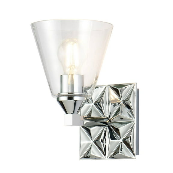 Lucas McKearn Alpha 1-light Metal Bath Vanity Light in Polished Chrome