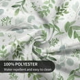 thumbnail image 5 of Spring Floral Teal Sage Green Tablecloth Round 60 Inch Watercolor Eucalyptus Leaf Round Table Cloth Wrinkle Resistant Washable Table Cover for Kitchen Dining Room Holiday Party Picnic Patio, 5 of 6