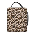 thumbnail image 5 of Brown and Brown Leopard Print Insulated Lunch Bag for Men Women,Waterproof Lunch Box for Work,Picnic or Travel,Thermal Insulation,10.63x9.06x3.54 Inches, 5 of 5