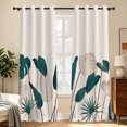thumbnail image 6 of Tchckioa Botanical Blackout Curtains for Living Room,Thermal Insulated Grommet Window Drapes,52x63 Inch,2 Panels, 6 of 8