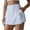White, variant on biudgviw Tennis Skirts for Women Elastic High Waisted Athletic Golf Skorts Stretch Workout Baseball Comfy Skirt with Shorts with Pockets
