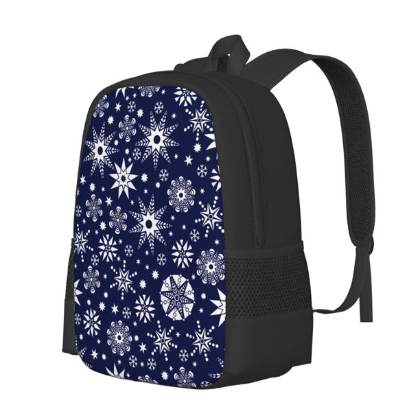 Balery Snowflakes2 Mochila para hombre y mujer - Tela Oxford 600D resistente - Gran capacidad, resistente al agua, ideal para la escuela, viajes y senderismo