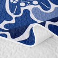 thumbnail image 5 of Manfei Rustic Camouflage Quilt Full, Vintage Camo Game Controller Full Bedspread Sets, Royal Blue, 3pcs, 1 Coverlet and 2 Pillowcases, 5 of 7