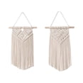 thumbnail image 1 of Ilios Innova | Set de 2 Tapices colgantes Boho Beige, artesanales hechos a mano, decoración de pared, estilo bohemio para sala, dormitorio u oficina., 1 of 9