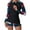 Black#1, variant on Miqool 2 Piece Wetsuit Top and Shorts Sets for Women, Long Sleeve Front Zip Neoprene Thermal Wetsuits Diving Suits in Cold Water for Aerobics Diving Surfing Swimming Snorkeling