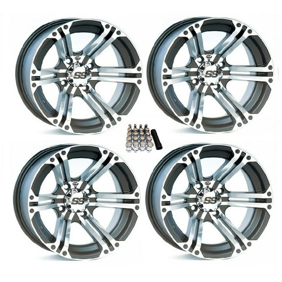 ITP SS212 UTV Wheels/Rims Machined 14" Yamaha Viking Wolverine YXZ1000R CFMoto ZForce 950 UForce 1000