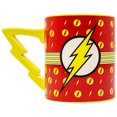 thumbnail image 2 of DC Comics The Flash Logo Ceramic Mug With Lightning Bolt Handle | Holds 20 Ounce, 2 of 2