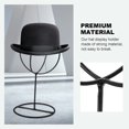thumbnail image 3 of Hat Display Stand Stainless Steel Wig Display Bracket Hat Storage Organizer, 3 of 9
