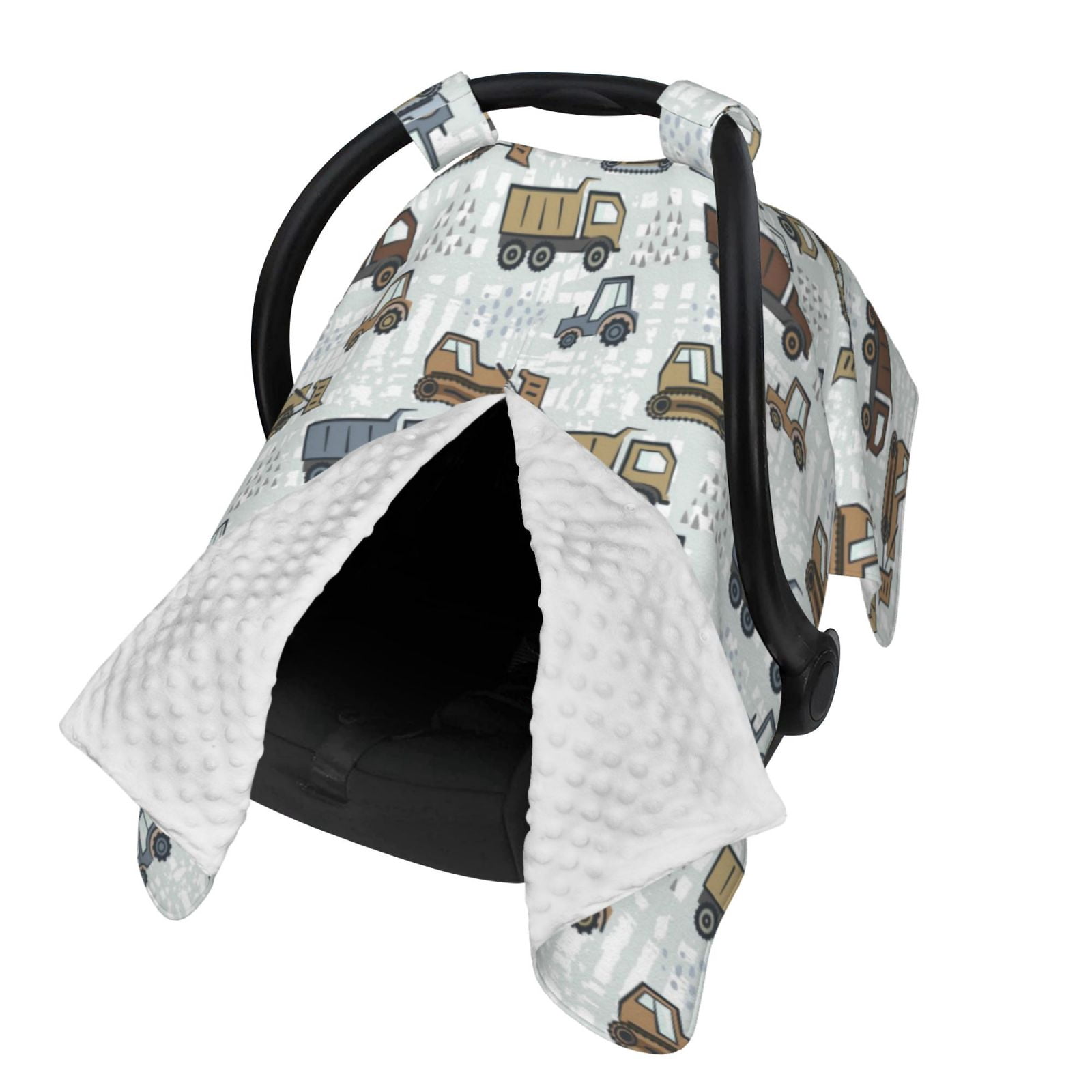 Naloa Tractor and Dumper Baby Car Seat Cover, Breathable Baby Carrier Cover, Multiuse Baby Carrier Cover & Nursing Breastfeeding Cover