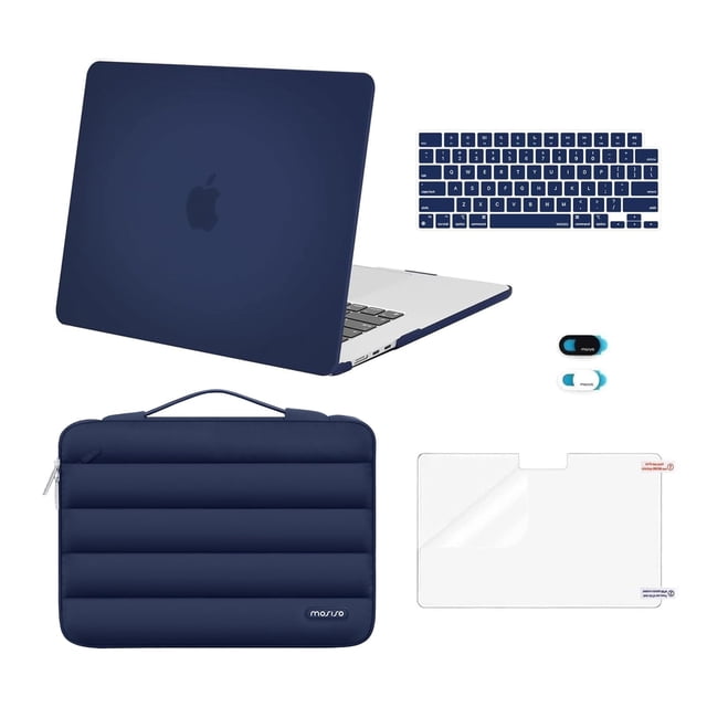 Funda MOSISO para MacBook Air de 15 pulgadas 2025 2024 2023 Azul Marino