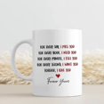 thumbnail image 2 of Mugs His And Hers Gifts Novelty Coffee For Couple From Husband Wife For Everyday I Miss You For Every Hour I Need You White Ceramic 11 15oz Cup Gifts For Men Women On Valentines Wedding, 2 of 8