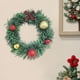 thumbnail image 1 of Corona de bolas navideñas de PVC, adornos navideños, corona de lazo con bolas navideñas, mini corona con candelabros, decoración de mesa para el hogar, decoraciones de Halloween, decoración de otoño,, 1 of 6