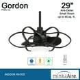 thumbnail image 6 of 3 Blade Ceiling Fan With Light Kit-16.63 Inches Tall And 29 Inches Wide Minka Aire Fans F633l-Cl, 6 of 6